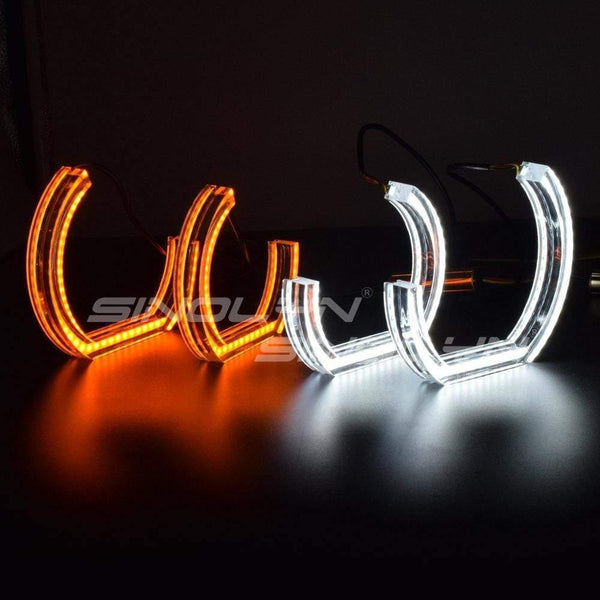 Planet Gates LED Angel Eyes Halo Rings 3D DTM LCI M4 Style For BMW E90 E92 F30 F31 E60 E82 M5 Turn Signal White Yellow Switchback Accessories