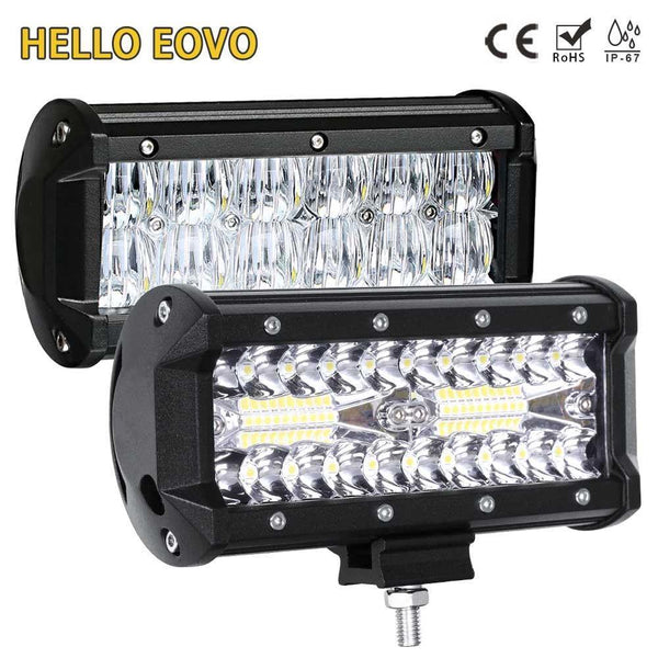 Planet Gates LED Bar 7 inch LED Light Bar Work Light for Driving Offroad Boat Car Tractor Truck 4x4 SUV ATV 12V 24V Off Road