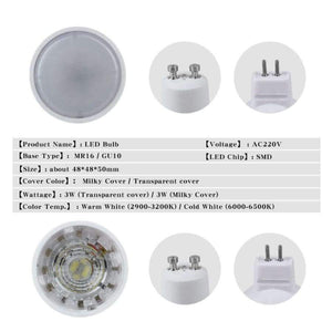 Planet Gates Led Bulb Spotlight MR16 GU10 Light E27 E14 Spot Lamp 2835 SMD Lampada GU5.3 220V 110V 12V 3W COB bulb 9W 12W 15W For Home Decor