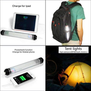 Planet Gates LED Camping Light IP68 Waterproof 5200mAh Rechargeable Battery 42 LED's Work Lamp Outdoor Portable Lights 2Magnet Clip
