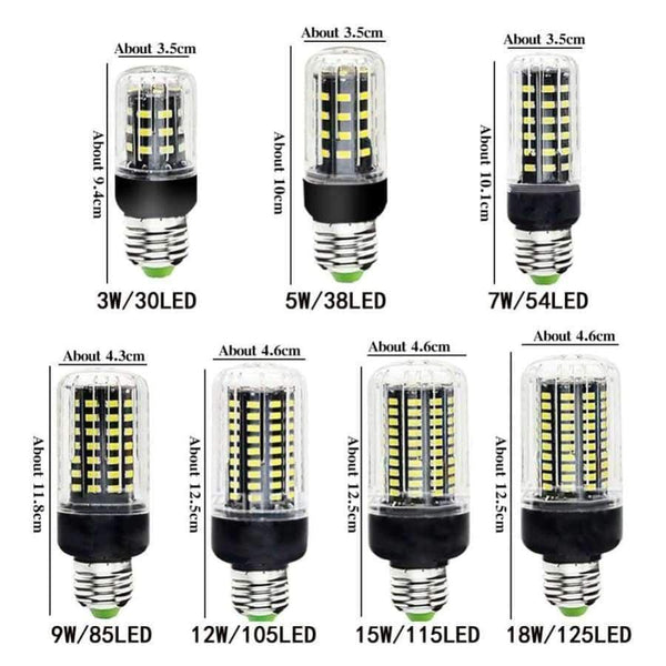 Planet Gates LED Corn Bulb Lamp E27 E14 110V 220V SMD5730 3W 7W 12W 15W 18W Light Bulbs Lampada LED Diode Lamps Energy Saving Light for Home