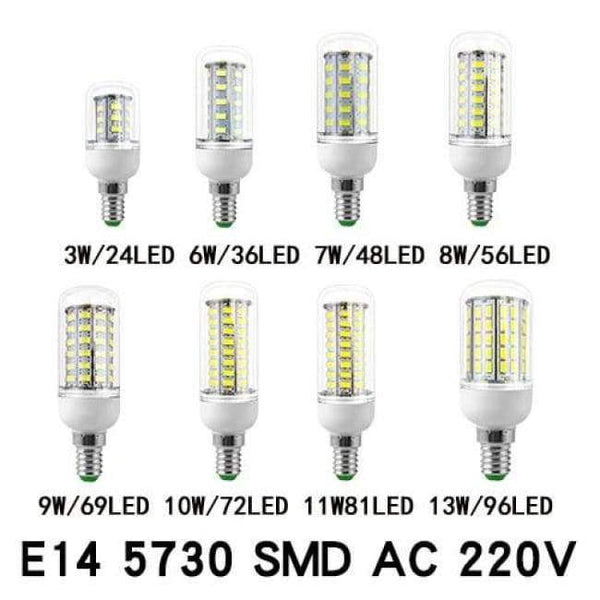 Planet Gates LED Corn Bulb Lamp E27 E14 110V 220V SMD5730 3W 7W 12W 15W 18W Light Bulbs Lampada LED Diode Lamps Energy Saving Light for Home