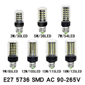 Planet Gates LED Corn Bulb Lamp E27 E14 110V 220V SMD5730 3W 7W 12W 15W 18W Light Bulbs Lampada LED Diode Lamps Energy Saving Light for Home