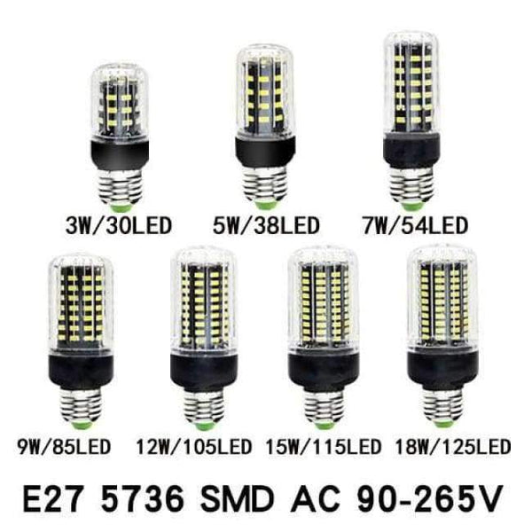 Planet Gates LED Corn Bulb Lamp E27 E14 110V 220V SMD5730 3W 7W 12W 15W 18W Light Bulbs Lampada LED Diode Lamps Energy Saving Light for Home