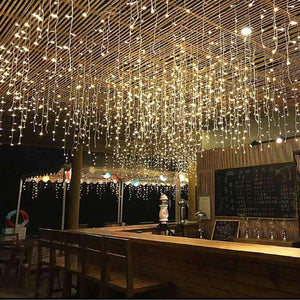 Planet Gates Led Curtain String 4.5Mx3M 5Mx0.4-0.6M Garland 300Led 96Led Led String For Christmas Wedding Party Holiday Lights