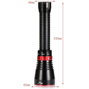 Planet Gates Led Diving Flashlight 6000 Lumens XHP70.2 Yellow Light Super Bright 100M Underwater Scuba Diving Torch Light