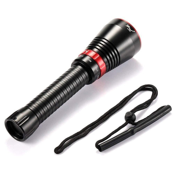 Planet Gates Led Diving Flashlight 6000 Lumens XHP70.2 Yellow Light Super Bright 100M Underwater Scuba Diving Torch Light