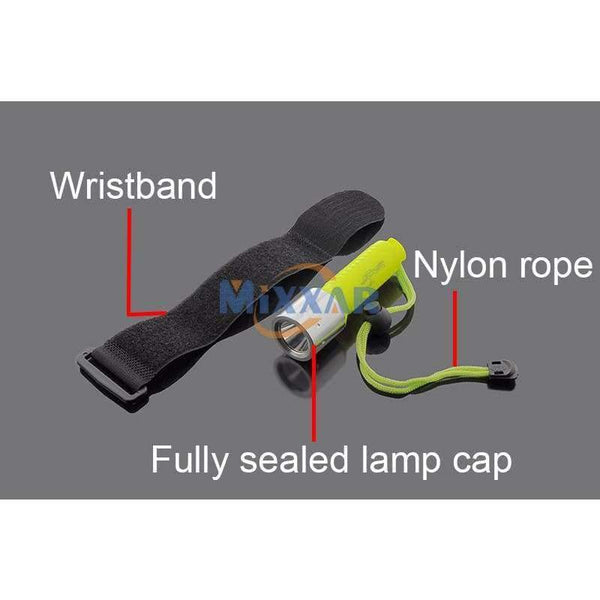 Planet Gates LED Diving Flashlight T6 2000LM Lantern Lamp Rechargeable Linternas by 18650 Underwater Diving Scuba Flashlights Light