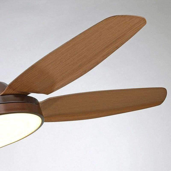 Planet Gates Led fan light living room dining room imitation wood led chandelier imported motor led ceiling lamp home energy-saving lighting