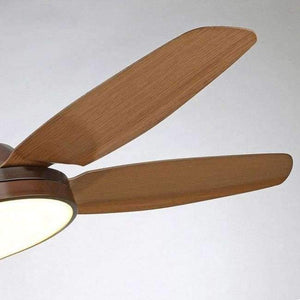 Planet Gates Led fan light living room dining room imitation wood led chandelier imported motor led ceiling lamp home energy-saving lighting