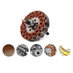 Planet Gates Led fan light living room dining room imitation wood led chandelier imported motor led ceiling lamp home energy-saving lighting