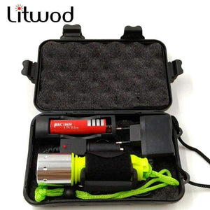 LED flashlight 2000LM CREE T6 LED Waterproof underwater scuba Dive Diving Flashlight Torch light lamp for diving light