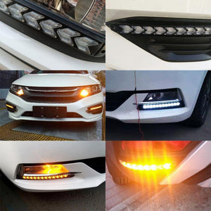 Planet Gates LED Flexible DRL Daytime Running Lights Turn Signal White/Amber Switchback Dynamic Streamer Knight Rider Strip Light Headlight