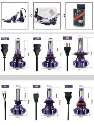 Planet Gates Led Headlight for Auto Led Ice Bulb Car Led Light H4 H7 H11 9005 9006 HB3 BH4 H1 Automobile Diode Lamps H7 LED Bulb H4