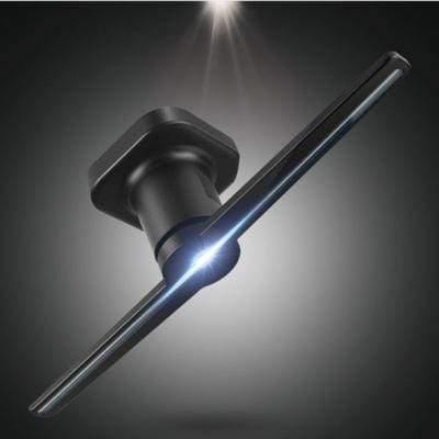 Planet Gates LED Holographic Projector Portable Hologram Player 3D Holographic Dispaly Fan Unique Hologram Projector Black