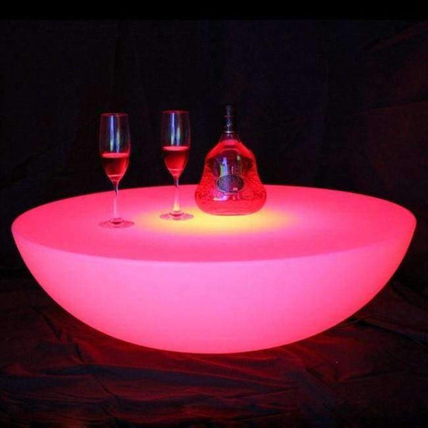Planet Gates LED Illuminated Furniture Waterproof LED Table LED Coffee Table rechargeable SK-LF17 (D66*H22cm) 1pc