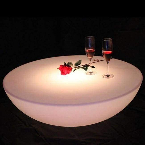 Planet Gates LED Illuminated Furniture Waterproof LED Table LED Coffee Table rechargeable SK-LF17 (D66*H22cm) 1pc