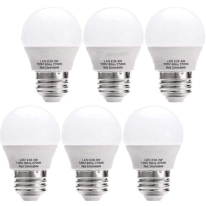 Planet Gates LED Light Bulbs 3W(25 Watt Equivalent) Warm White 2700K LED Energy Saving Light Bulbs,E26 Medium Screw Base LED Lights for Home