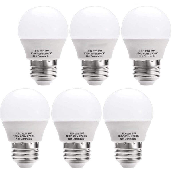 Planet Gates LED Light Bulbs 3W(25 Watt Equivalent) Warm White 2700K LED Energy Saving Light Bulbs,E26 Medium Screw Base LED Lights for Home