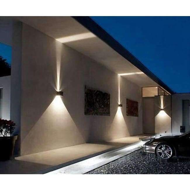 Planet Gates LED-ulkovalaisin, vedenpitävä, IP65, LED-seinävalaisin, kuistivalo, ylös ja alas -valaisin, 6W, 10W, moderni, 120V, 220V, 240V, 1 kpl