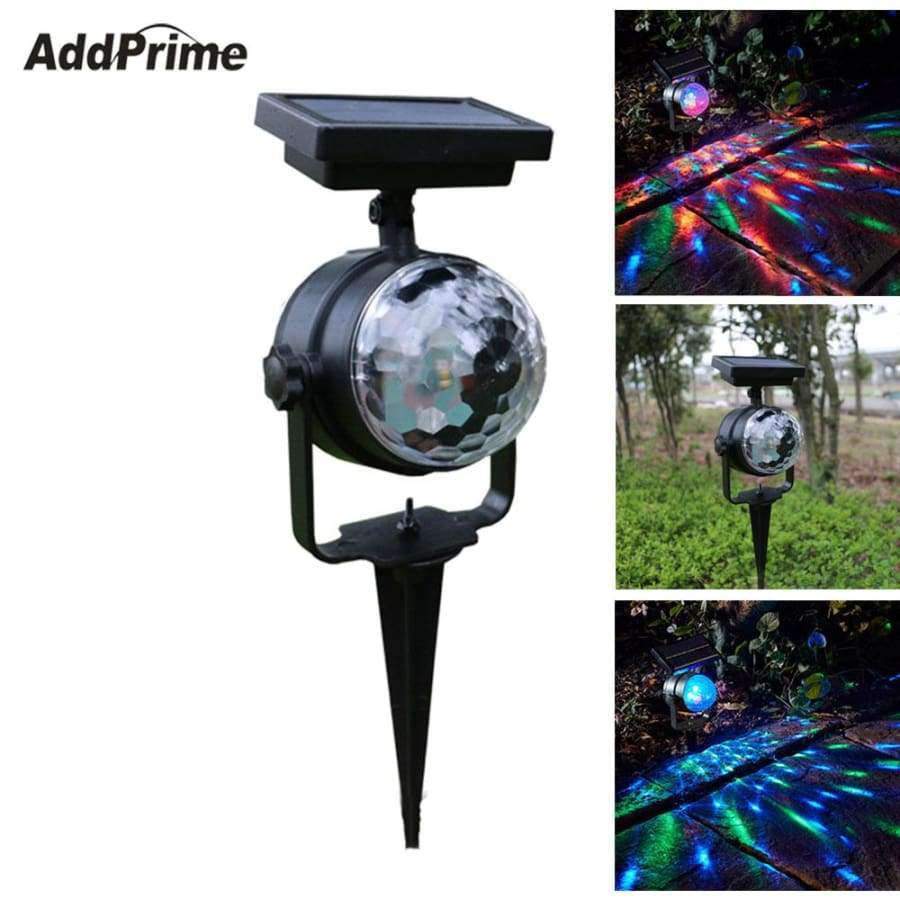Planet Gates LED Outdoor Solar Lawn Lamp Rotating Colorful Projection Light Lamp Pathway Yard Garden Decoration Lawn Landscape Light 2018 New