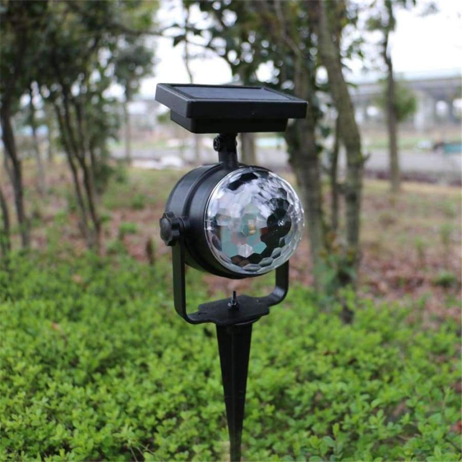 Planet Gates LED Outdoor Solar Lawn Lamp Rotating Colorful Projection Light Lamp Pathway Yard Garden Decoration Lawn Landscape Light 2018 New