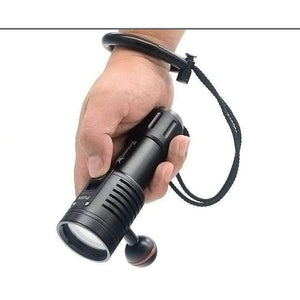 Planet Gates LED Portable Waterproof Flashlight Diver Diving Flashlight Scuba Photography Lamp Underwater Video LED Torch Light 100M 3200LM