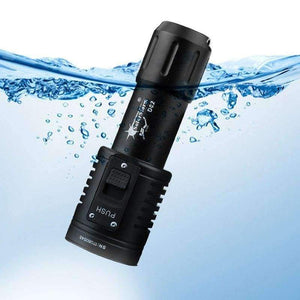 Planet Gates LED Portable Waterproof Flashlight Diver Diving Flashlight Scuba Photography Lamp Underwater Video LED Torch Light 100M 3200LM