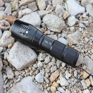 Planet Gates LED Rechargeable Flashlight T6 linterna torch 4000 lumen USB charging interface Outdoor Camping Powerful Zoomable portable light