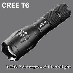 Planet Gates LED Rechargeable Flashlight T6 linterna torch 4000 lumen USB charging interface Outdoor Camping Powerful Zoomable portable light