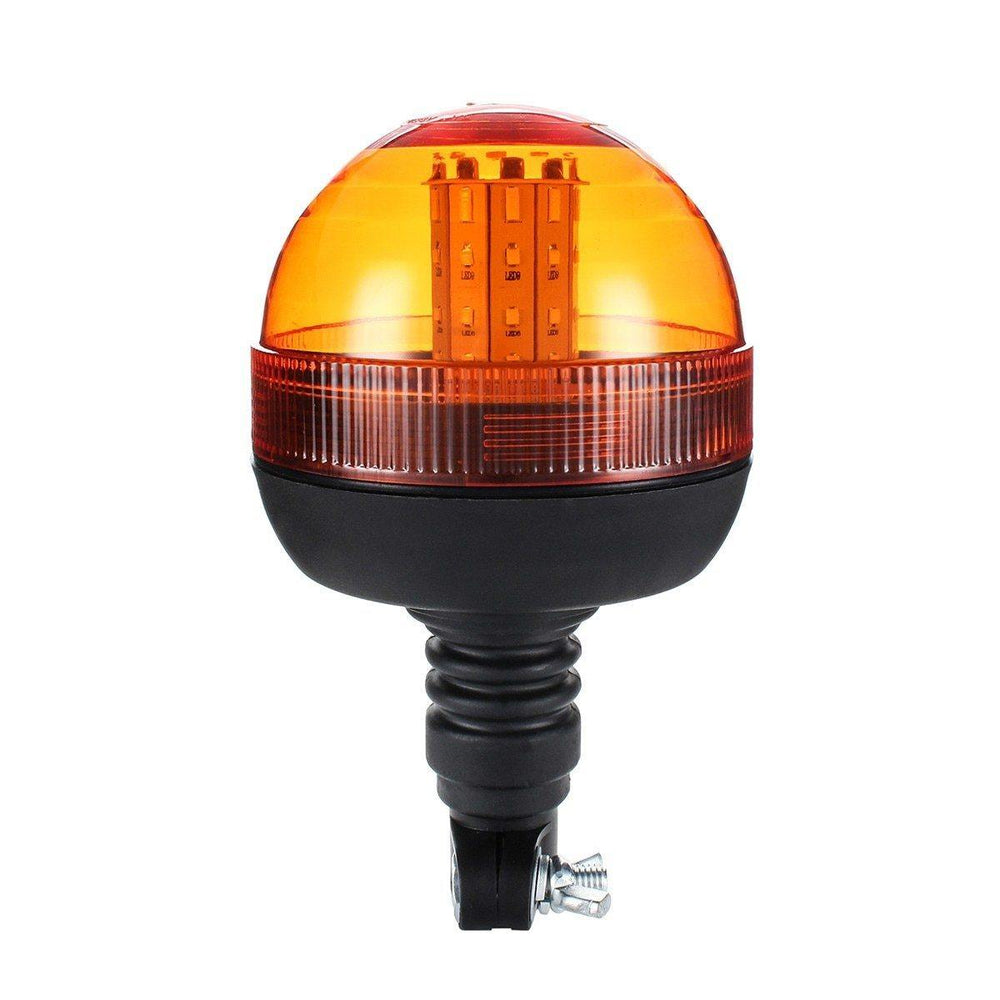 Planet Gates LED Rotating Flashing Amber Beacon Flexible Tractor Warning Light 12V-24V Roadway Safety