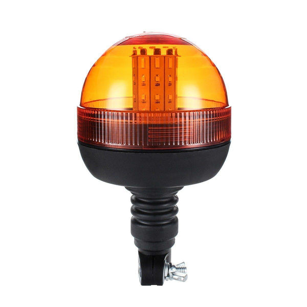 Planet Gates LED Rotating Flashing Amber Beacon Flexible Tractor Warning Light 12V-24V Roadway Safety