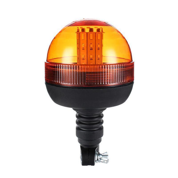 Planet Gates LED Rotating Flashing Amber Beacon Flexible Tractor Warning Light 12V-24V Roadway Safety