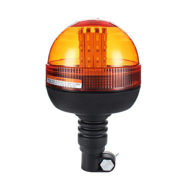 Planet Gates LED Rotating Flashing Amber Beacon Flexible Tractor Warning Light 12V-24V Roadway Safety