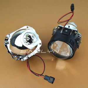 Planet Gates LED Running Lights Angel Eyes HID Bi xenon Projector Lenses for Headlights H4 H7 Car Retrofit Headlamp Lens Devil Eyes