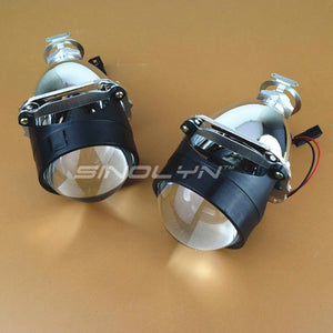 Planet Gates LED Running Lights Angel Eyes HID Bi xenon Projector Lenses for Headlights H4 H7 Car Retrofit Headlamp Lens Devil Eyes