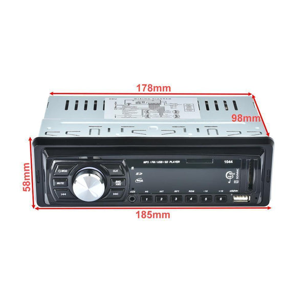 Planet Gates LED Screen In-Dash FM Car Input Receiver Stereo 50W x 4 LCD Display SD USB MP3 WMA Radio Player