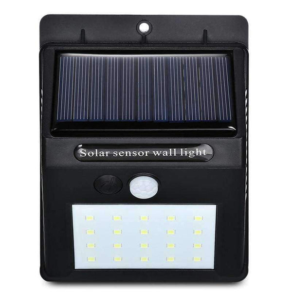 Planet Gates LED Solar Power PIR Motion Sensor Wall Light 20 LED Outdoor Waterproof Energy Saving Street Yard Path Home Garden Security Lamp