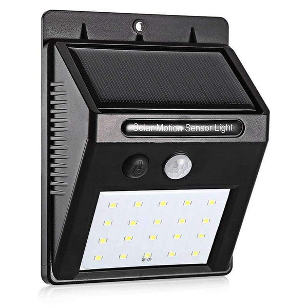 Planet Gates LED Solar Power PIR Motion Sensor Wall Light 20 LED Outdoor Waterproof Energy Saving Street Yard Path Home Garden Security Lamp