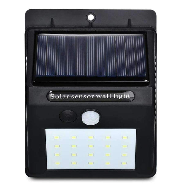 Planet Gates LED Solar Power PIR Motion Sensor Wall Light 20 LED Outdoor Waterproof Energy Saving Street Yard Path Home Garden Security Lamp