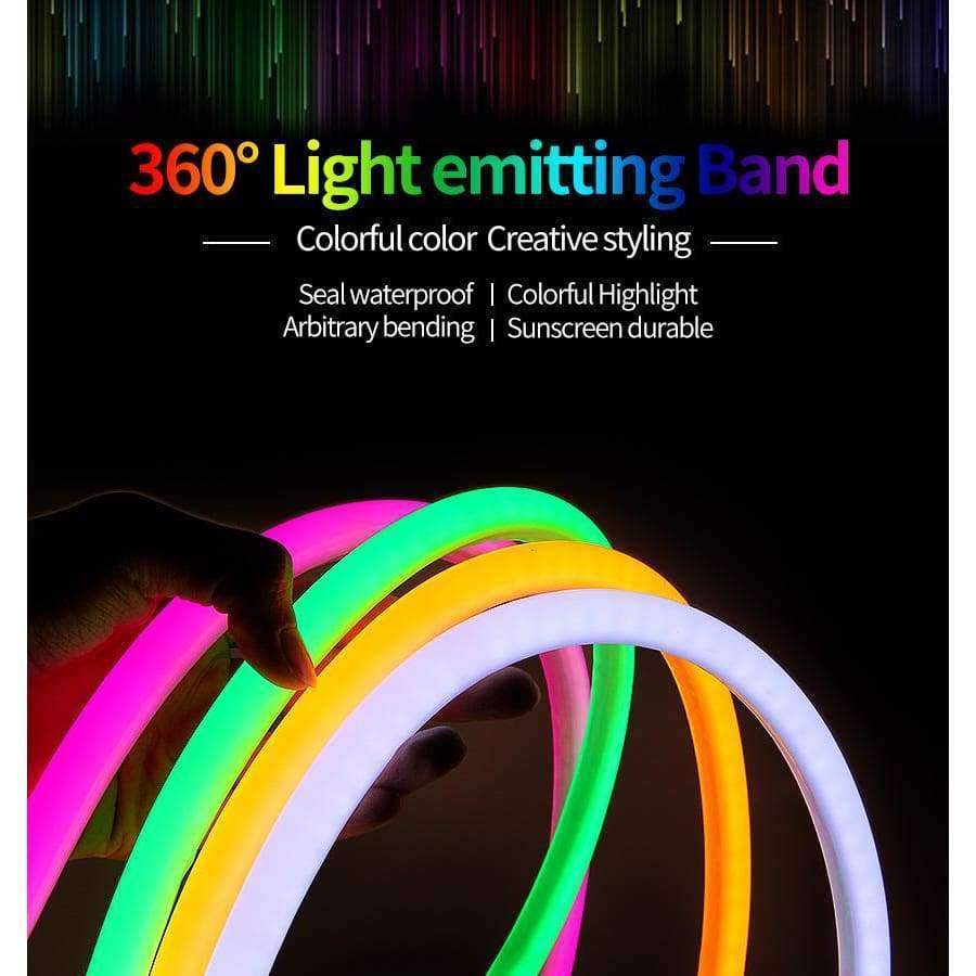 Planet Gates LED Strip 12V SMD2835 Neon Light Round Line Low Voltage Flexible Indoor Outdoor Waterproof Soft Light Strip Car Ambilight Lights