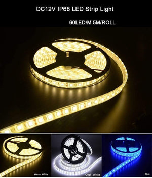 Planet Gates LED Strip 5050 IP68 Waterproof DC12V 60LED/M Outdoors LED Lighting Underwater for Swimming Pool Fish Tank Pond Fountain Bathroom