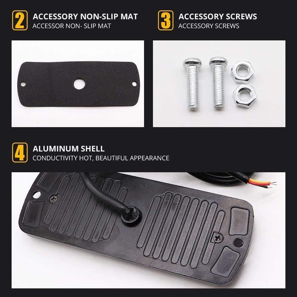 Planet Gates LED Strobe Warning Light Grille Flashing Breakdown Emergency Light Motorcycle Car Truck Side Lamp Traffic Signal Light 12V 24V