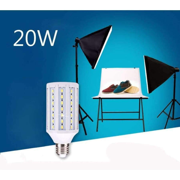 Planet Gates LED Studio Light Bulb 20W Photography Studio Umbrella Lighting 5500K Balanced Bulb for Video Photography Studio Background Light