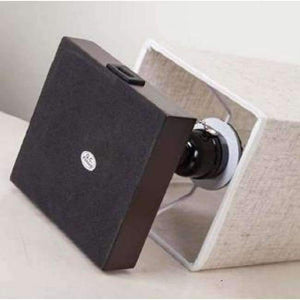 Planet Gates LED Table Lamp USB  Desk Lamp, reading lamp nightlight for bedroom with Unique Shade and Brown  Base