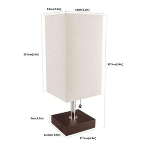 Planet Gates LED Table Lamp USB  Desk Lamp, reading lamp nightlight for bedroom with Unique Shade and Brown  Base