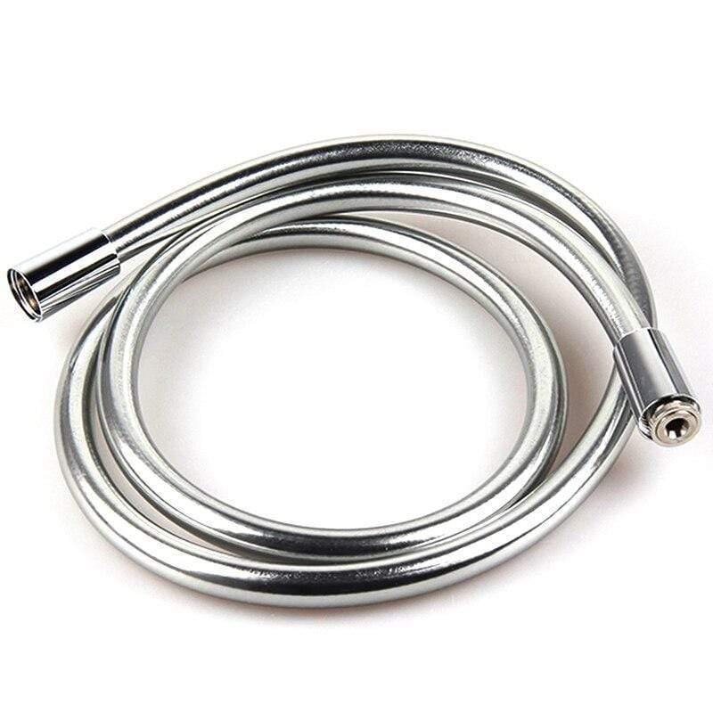 LEDFRE PVC Shower Hose Silver PVC Hose Plumbing Flexible Hose For Bathroom Handheld Showerhead F1/2*F1/2 For 16" 40" 60" 80"