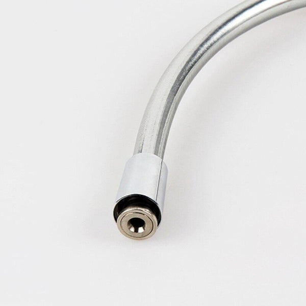 LEDFRE PVC Shower Hose Silver PVC Hose Plumbing Flexible Hose For Bathroom Handheld Showerhead F1/2*F1/2 For 16" 40" 60" 80"