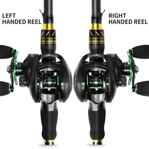 Planet Gates Left hand Baitcasting Reels Fishing Casting Reel With Magnetic Brake 8.1:1 12+1 BB Spinning Fishing Reels 8KG Drag Left Right