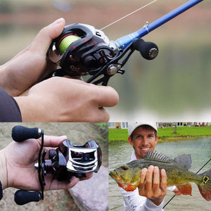 Planet Gates Left Hand / China Baitcasting Reel Casting Reel 17+1BB Right /Left Handle Gear 11+1BB Fishing Reel Wheel Fishing Tackle 12KG Max Drag